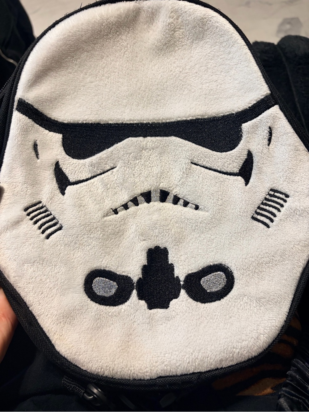 Star Wars Black Nylon Tote with Yellow Logo Tag